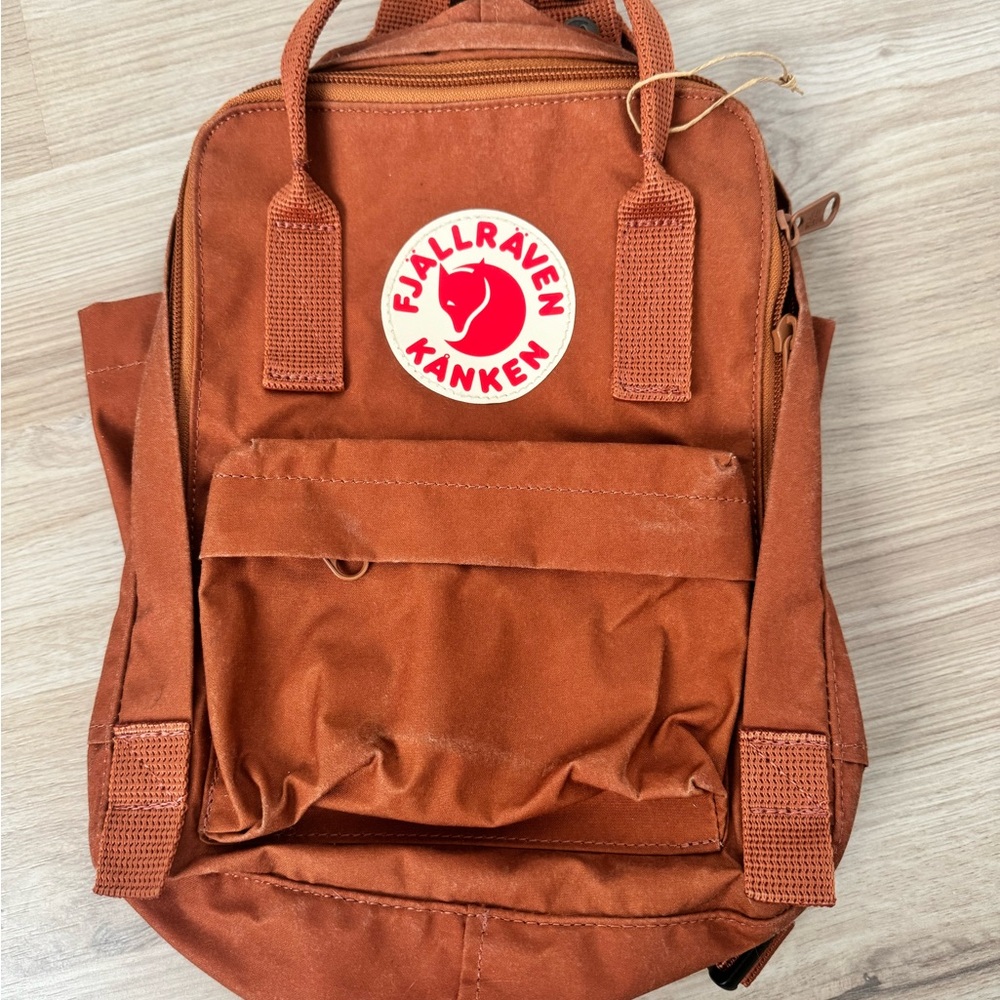 Brown Backpack with Adjustable Straps
